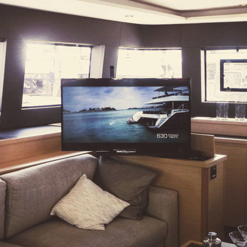 Meccanismo alza tv a motore - TML/TSL SERIES - Sea & Symphony srl - con base rotante