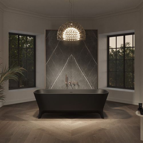 Vasca da bagno ad isola - MIRAM - Riluxa - per ambiente abitativo / in Solid Surface / contemporanea