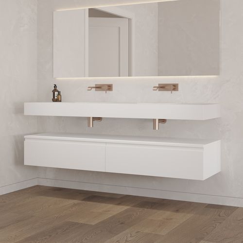 Mobile da bagno contemporaneo - GAIA CLASSIC 2AL - Riluxa - per uso residenziale / in MDF / laccato