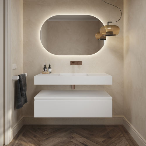 Mobile da bagno contemporaneo - GAIA CLASSIC - Riluxa - per uso residenziale / in legno / laccato