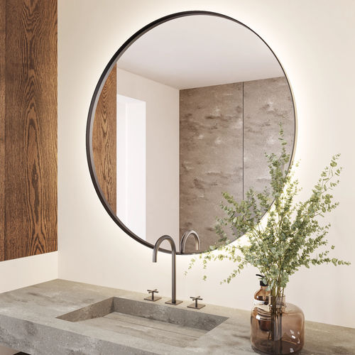Specchio da bagno a muro - VEGA - Riluxa - per uso contract / per hotel / per centro benessere