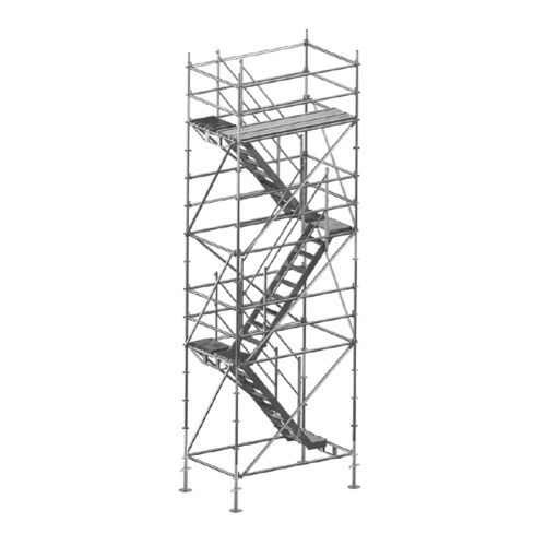 Scala a L - 90-3023Z - Comipont S.p.A. - con gradini in metallo / con struttura in acciaio inossidabile / industriale