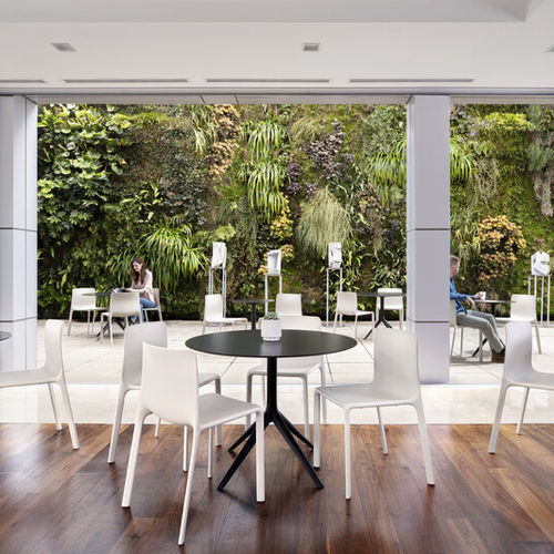 Tavolo contemporaneo - MARI-SOL - STUDIO TK - in laminato / con supporto in metallo / rettangolare