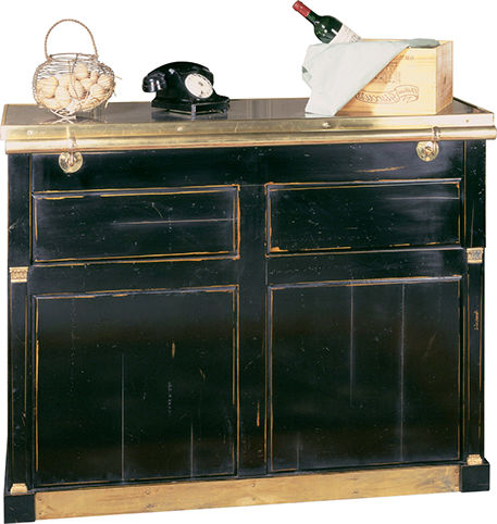 Mobile bar classico - CP-071T - Félix Monge - in legno / su misura / nero