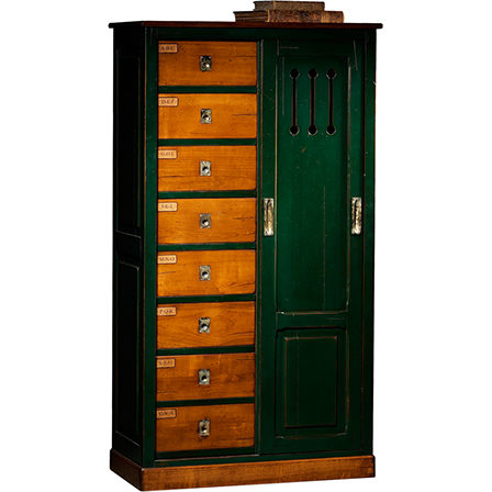 Armadio classificatore alto - MM-171 - Félix Monge - in legno / con sportello battente / con cassetti