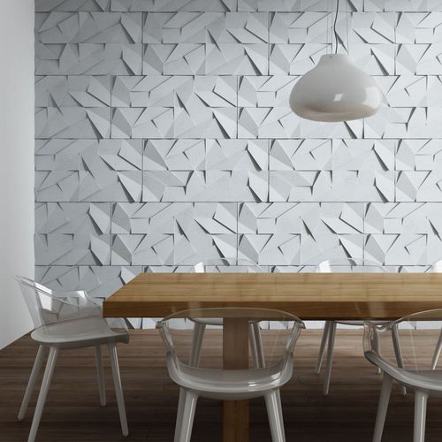 Pannello decorativo da parete - PB 06 - vhct - ignifugo / in calcestruzzo / 3D
