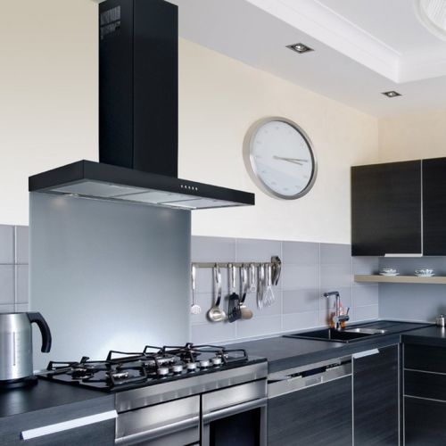 Cappa a muro - LA-60-FLT - Luxair Cooker Hoods Kitchen Extractors - con illuminazione integrata