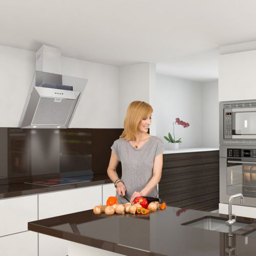 Cappa a muro - LA-70-DLINE - Luxair Cooker Hoods Kitchen Extractors - con illuminazione integrata