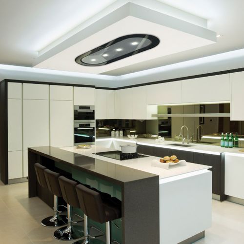 Cappa da soffitto - LA-1200-JUPITER - Luxair Cooker Hoods Kitchen Extractors - a ricircolo / con illuminazione integrata