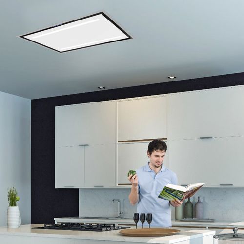 Cappa da soffitto - LA-90-CELUX-WS - Luxair Cooker Hoods Kitchen Extractors - con illuminazione integrata