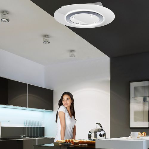 Cappa da soffitto - LA-90-GRAVITY-STRATOS-WHT - Luxair Cooker Hoods Kitchen Extractors - a ricircolo / con illuminazione integrata / design originale
