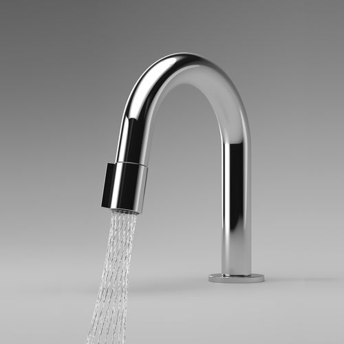 Miscelatore per lavabo - Design Line - Swiss Eco Line - da appoggio / in metallo cromato / da interno