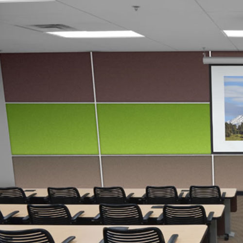 Pannello acustico per muro - SERENITY - Moving Designs Ltd - in tessuto / in lana / rettangolare