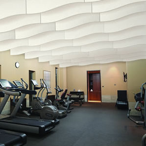 Baffle acustico in resina - SERENITY - Moving Designs Ltd - in melamina / sospeso / rettangolare