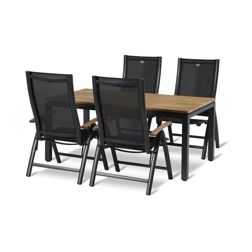 Tavolo da pranzo contemporaneo - BARTOLI - Hartman Outdoor Products BV - in teak / in alluminio / rettangolare