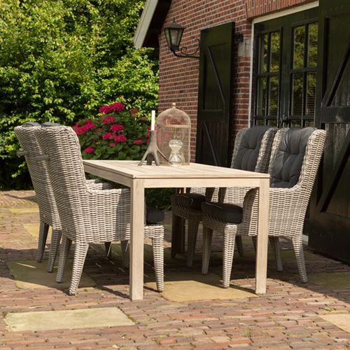 Tavolo da pranzo contemporaneo - PICASSO - Hartman Outdoor Products BV - in teak / rettangolare / per uso residenziale