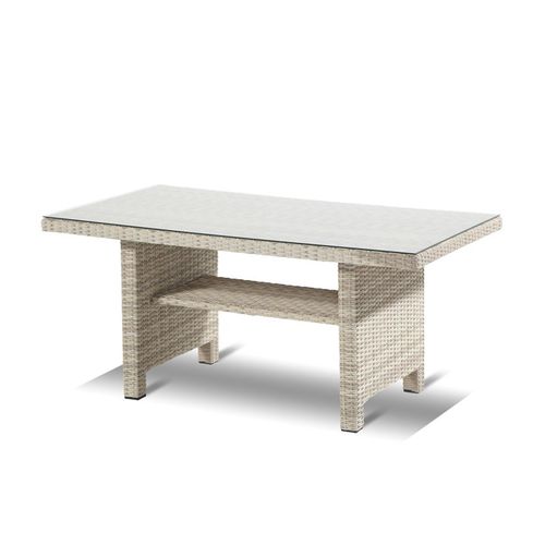 Tavolo da pranzo contemporaneo - MARYLAND - Hartman Outdoor Products BV - in vimini / in vetro / rettangolare