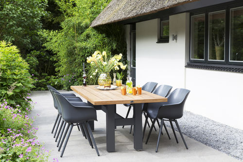 Set tavolo e sedia contemporaneo - SOPHIE STUDIO CHAIR & YASMANI TABLE - Hartman Outdoor Products BV - da giardino / in alluminio / in resina
