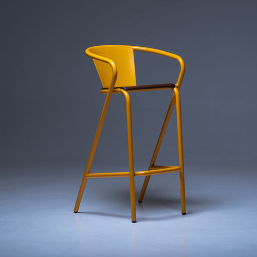 Sedia alta contemporanea - BICAstool CLASSIC - BICA chair - da esterno / da interno / in metallo verniciato