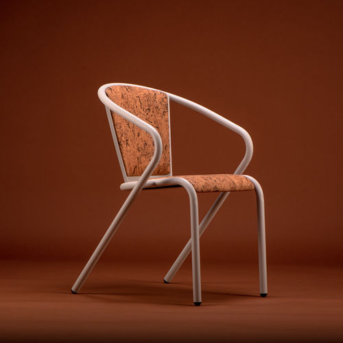 Sedia contemporanea - BICAchair XL - BICA chair - da interno / in sughero / con supporto in acciaio