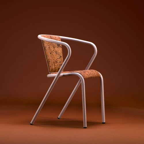 Sedia contemporanea - BICAchair - BICA chair - da interno / in sughero / con supporto in acciaio