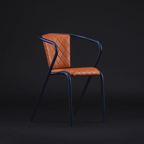 Sedia contemporanea - BICAchair GENTS - BICA chair - da interno / in pelle / con supporto in metallo