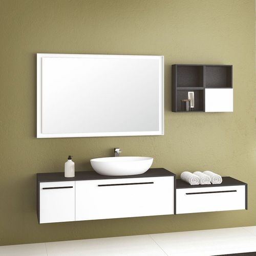 Mobile lavabo sospeso - FRAME 5 - IOTTI BY MENOZZI - in legno / contemporaneo / con scaffale integrato