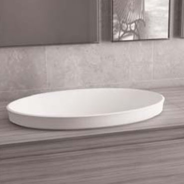 Lavabo da semincasso - SKIN/OS - IOTTI BY MENOZZI - in Solid Surface / ovale / contemporaneo