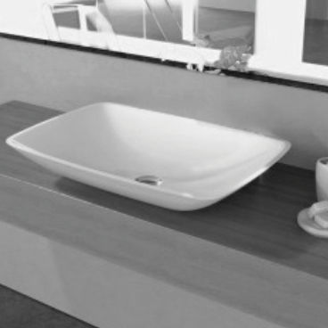 Lavabo da appoggio - COSMOS/R - IOTTI BY MENOZZI - in Solid Surface / rettangolare / contemporaneo