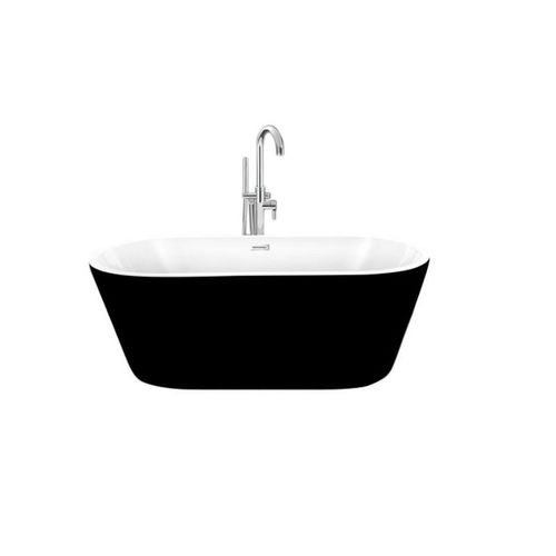 Vasca da bagno ovale - NEW-YORK NOIRE - STANO - ad isola / in fibra di vetro / doppia
