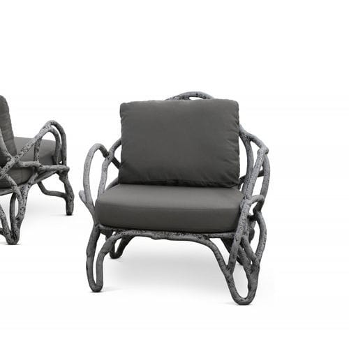 Poltrona design organico - EROS - KARPA - in Sunbrella® / in fibra di vetro / in resina