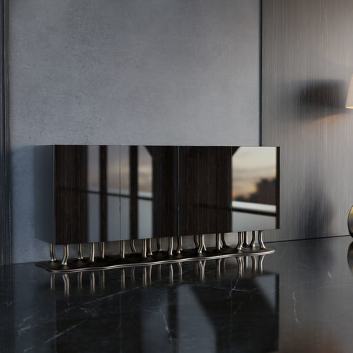 Credenza contemporanea - ALLANA  - KARPA - in ebano / in resina / in fibra di vetro