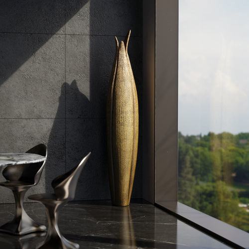 Vaso contemporaneo - AGAVE - KARPA - in resina / in fibra di vetro / da pavimento