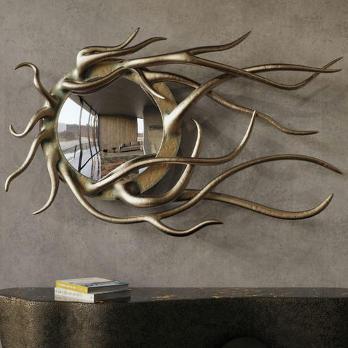 Specchio a muro - HELIOS - KARPA - design originale / rotondo / in fibra di vetro