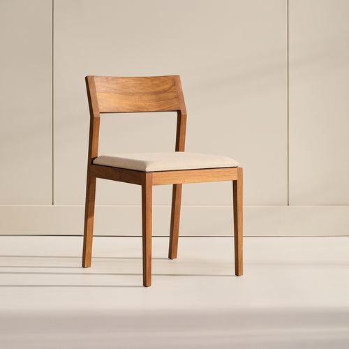Sedia da pranzo contemporanea - C204  - KASTELLA - da interno / in tessuto / con supporto in quercia