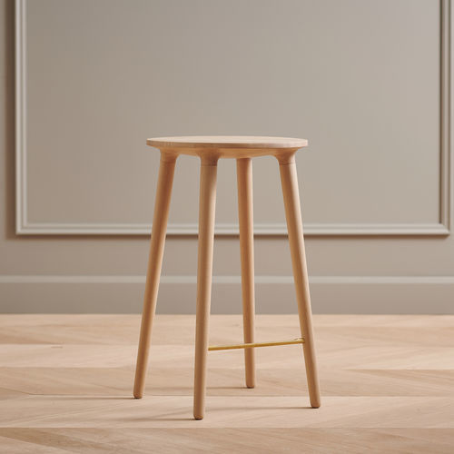 Sgabello da bar contemporaneo - C401 - KASTELLA - in rovere / in noce americano / in acero