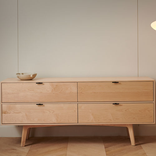 Cassettone contemporaneo - S108  - KASTELLA - in acero / in noce americano / in rovere sbiancato