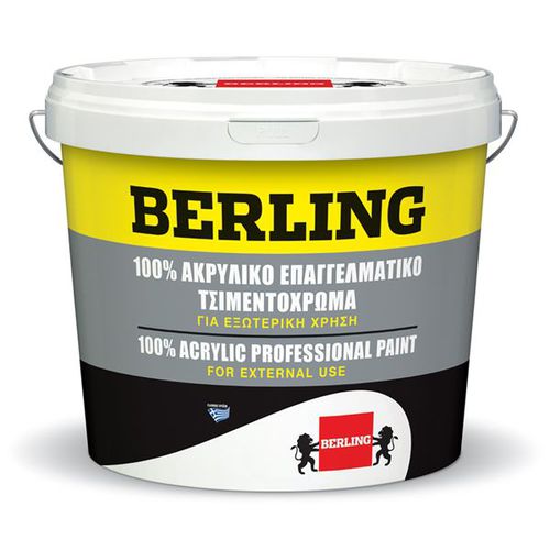 Pittura decorativa - 100% ACRYLIC FOR ASBESTOS CEMENT ROOFS, TILE RED AND GREY - Berling Paints - da esterno / per muro / per calcestruzzo
