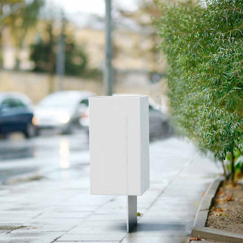 Portarifiuti pubblico - TILA - PREFAC MYWAY - in acciaio galvanizzato / in calcestruzzo / contemporaneo