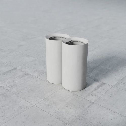 Portarifiuti pubblico - CORNER - PREFAC MYWAY - per raccolta differenziata / in acciaio galvanizzato / contemporaneo