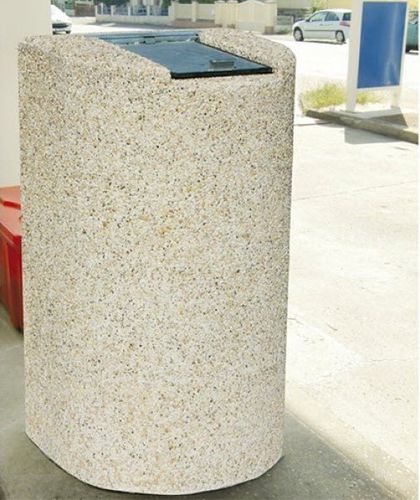 Portarifiuti pubblico - AB112 - PREFAC MYWAY - in calcestruzzo / con coperchio / classico