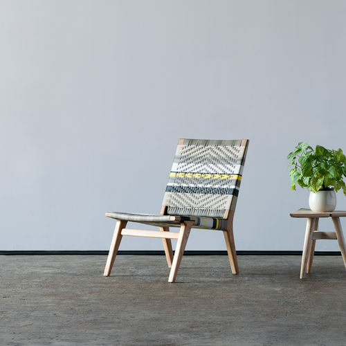 Chauffeuse contemporanea - SLIP - VOGEL - in corda / in legno / in plastica