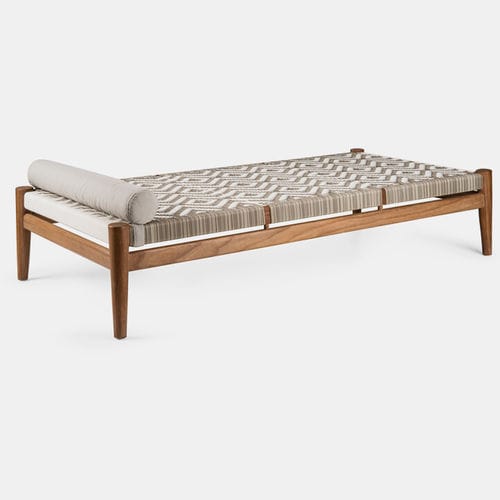 Letto da giorno contemporaneo - NGUNI - VOGEL - in corda / in iroko / da interno