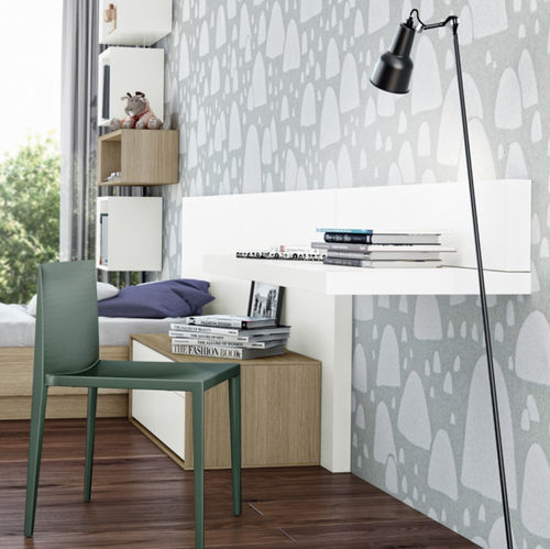 Scrivania da parete - SUSPENDIDO - EMEDE - contemporanea / in rovere / in legno laccato