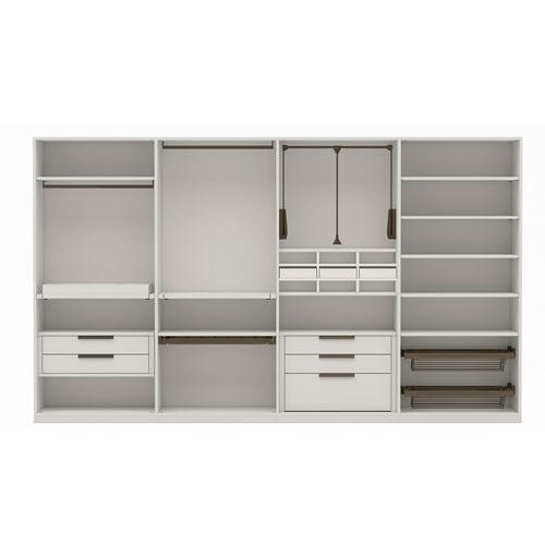 Armadio contemporaneo - BASE C - EMEDE - in melaminico / a porte scorrevoli / su misura