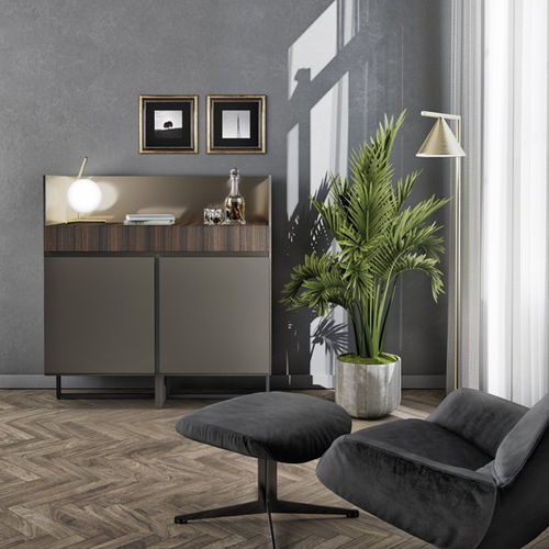Credenza contemporanea - Connector 09_3 - EMEDE - in legno / con ripiano