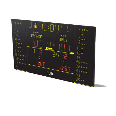 Tabellone segnapunti polivalente - 8NT325 ALPHA - F10 - Bodet Sport