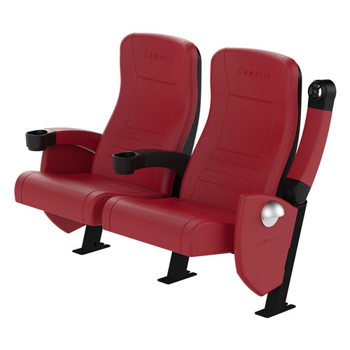 Poltrona per cinema in tessuto - ACTIVA FIXED  - Camatic Seating - in pelle / contract / rossa