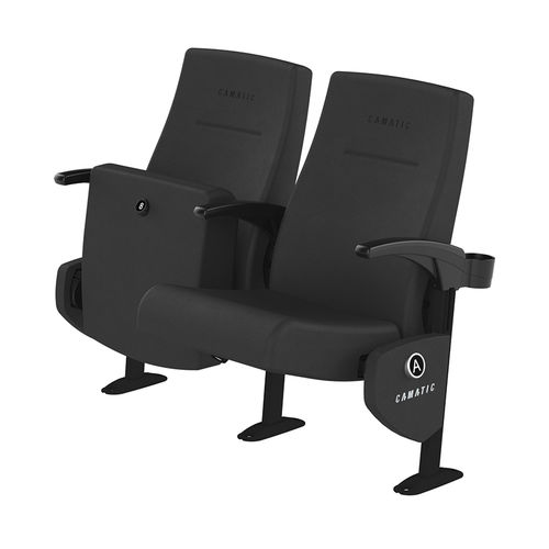 Poltrona per auditorium contemporanea - CLARITY SPORT  - Camatic Seating - in pelle / in polipropilene / ergonomica