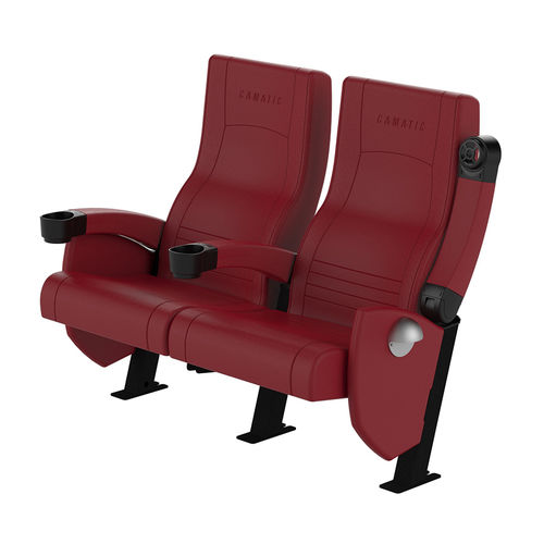 Poltrona per cinema in tessuto - ODEON FIXED - Camatic Seating - in ecopelle / contract / rossa